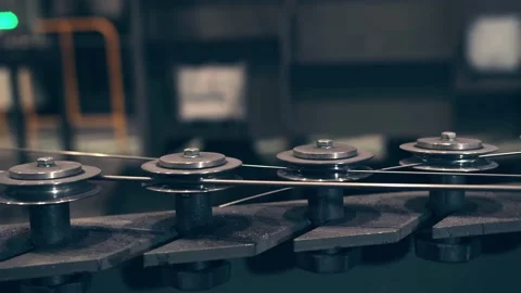 Wire is produced in a steel mill Video stock 171111508