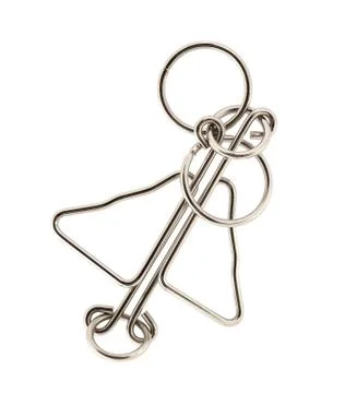 Wire puzzle Stock Photos