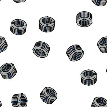 Wire reinforcement vector seamless pattern Stock Illustration