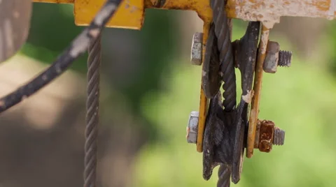 Wire Rope and Reel Stock Footage 53072663