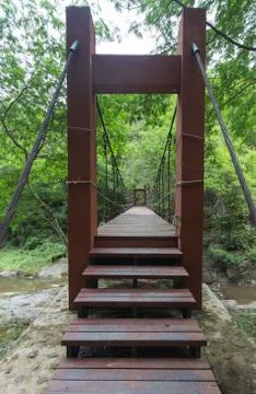 Wire Rope bridge Stock Photos