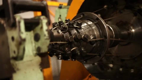 Wire rope manufacturing plant Stock Footage 195087417