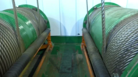 Wire rope spooling technology Video stock 91656871