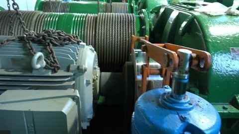 Wire rope spooling technology Video stock 91661639