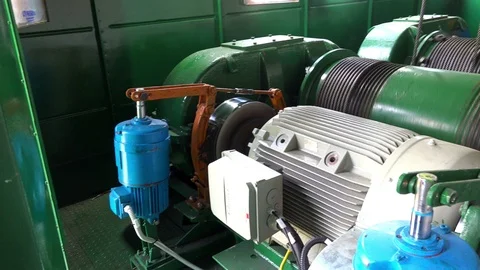 Wire rope spooling technology Video stock 91823541