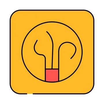 Wire socket icon color illustration Stock Illustration