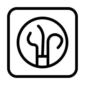 Wire socket line icon vector illustration Stock Illustration