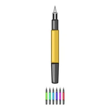 Wire soldering iron cartoon vector graphic Stock Illustration