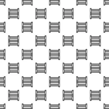 Wire spool pattern repeating over white background Stock Illustration