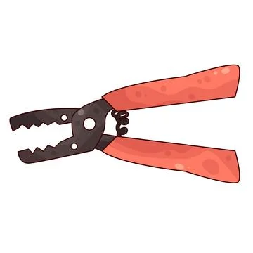 Wire stripper illustration Illustrazione stock