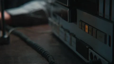 Wire Tapping device and the buttons 库存影片 258167612