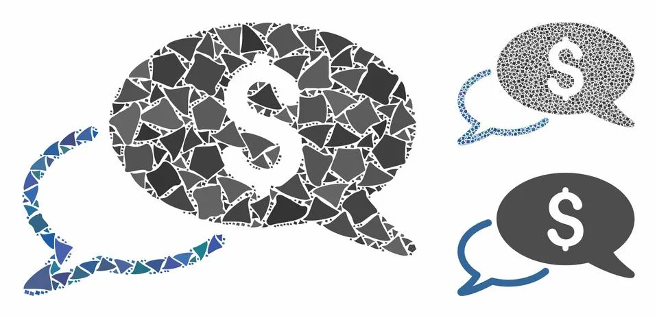 Wire transfer Mosaic Icon of Bumpy Pieces Stock Illustration