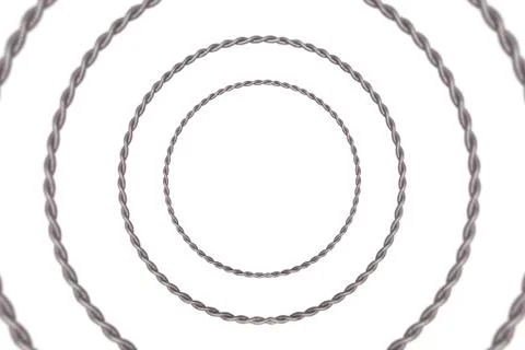 Wire tunnel on white background Stock Photos