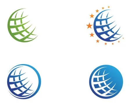 Wire World icon Logo Template vector illustration Ilustración de archivo