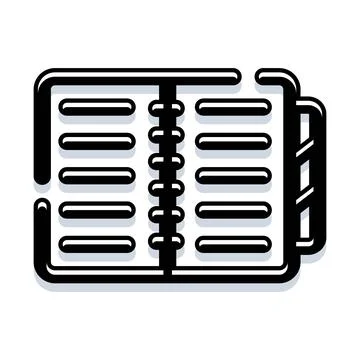 Wirebound notebook symbolizing organization planning and record keeping イラスト素材