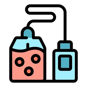 Wired computer mouse connecting to computer via usb cable 스톡 일러스트