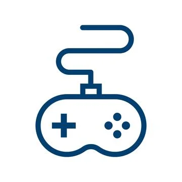Wired game controller icon. Video game. Vector. 스톡 일러스트
