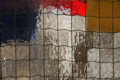 Wired glass texture Foto stock
