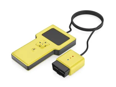 Wired handheld car diagnostic device イラスト素材