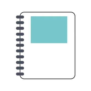Wired notebook icon Stock Illustration