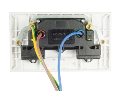 Wired socket Foto stock