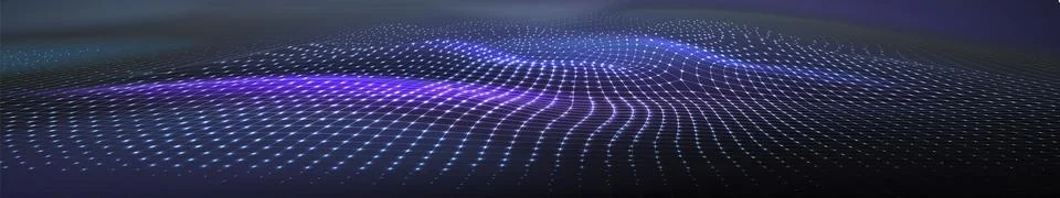 Wireframe 3d wave or mountain map イラスト素材