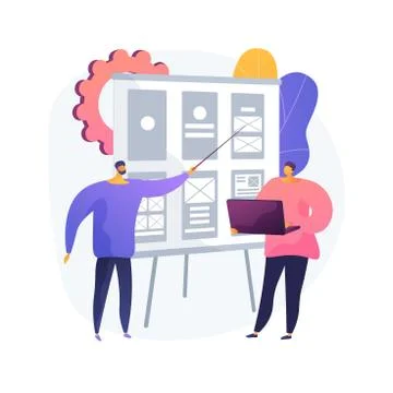 Wireframe abstract concept vector illustration. Stock Illustration