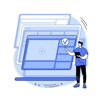 Wireframe abstract concept vector illustration. Stock Illustration