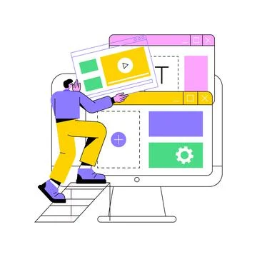 Wireframe abstract concept vector illustration. Stock-Illustration