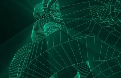 Wireframe abstract Stock Illustration