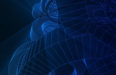 Wireframe abstract Stock Illustration
