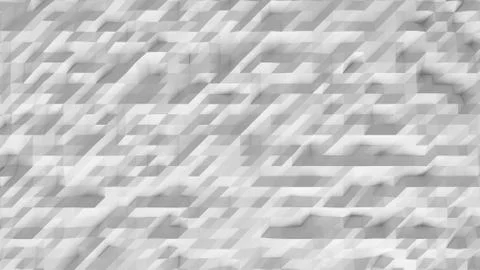 Wireframe of abstract polygonal mountains shape. Rough white floor pattern te Stock Photos