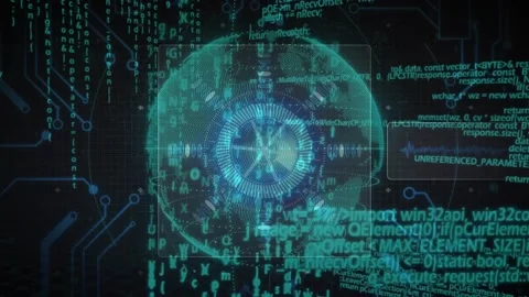 Wireframe appearing, starting hologram globe pulsing ring, orbiting dots, 库存影片 329870352
