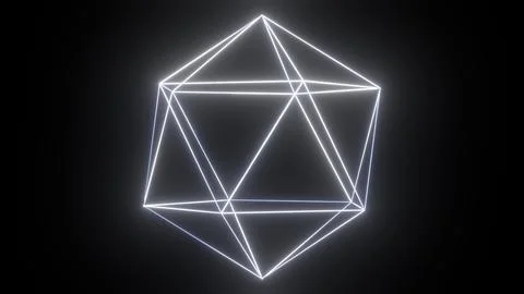 Wireframe atom model Stock Illustration