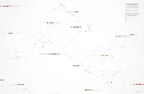 Wireframe background with plexus effect. Futuristic vector illustration. Stock Illustration