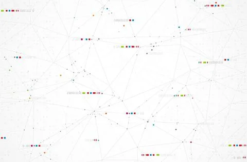 Wireframe background with plexus effect. Futuristic vector illustration. イラスト素材