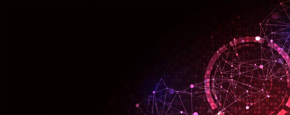 Wireframe background with plexus effect. Futuristic vector illustration. Stock Illustration