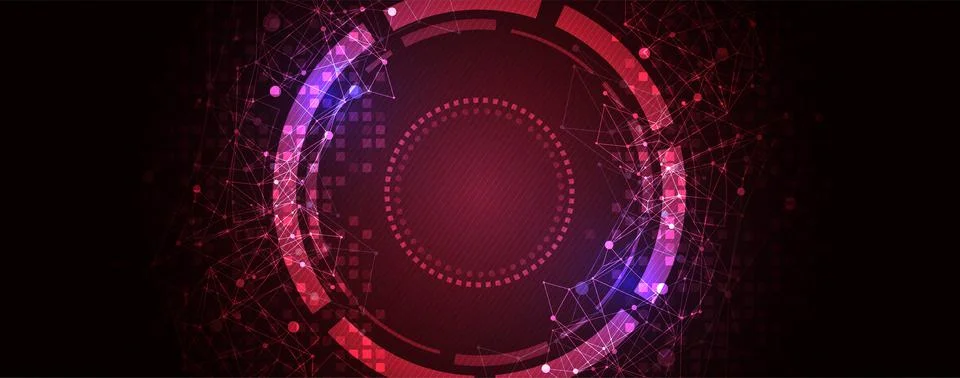 Wireframe background with plexus effect. Futuristic vector illustration. 스톡 일러스트