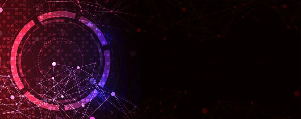 Wireframe background with plexus effect. Futuristic vector illustration. 스톡 일러스트