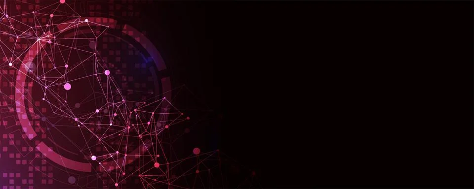 Wireframe background with plexus effect. Futuristic vector illustration. イラスト素材