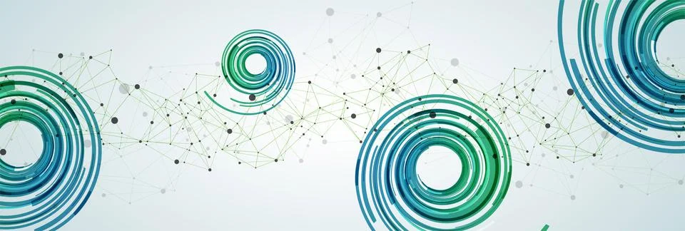 Wireframe background with plexus effect. Futuristic vector illustration. Stock Illustration