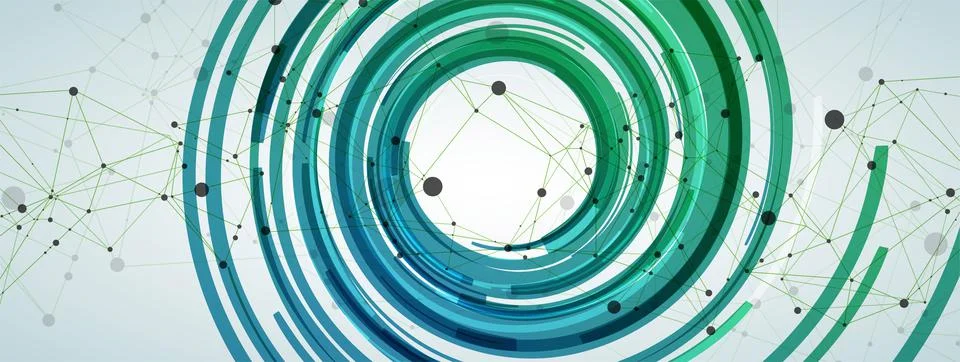 Wireframe background with plexus effect. Futuristic vector illustration. Stock Illustration