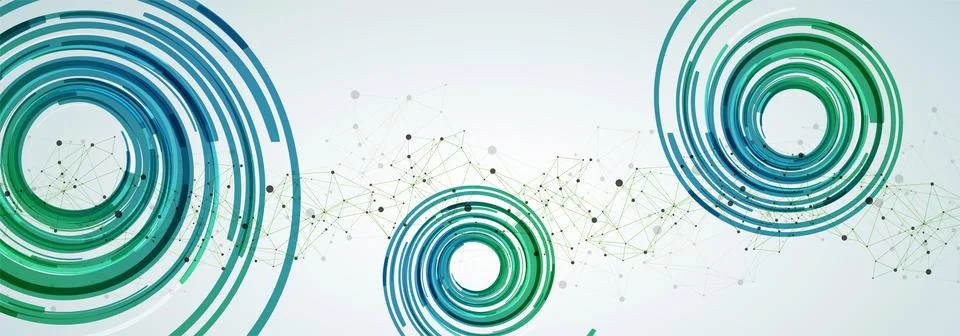 Wireframe background with plexus effect. Futuristic vector illustration. Illustrazione stock