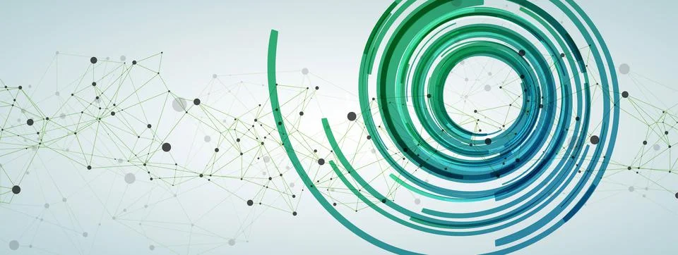 Wireframe background with plexus effect. Futuristic vector illustration. Stock Illustration