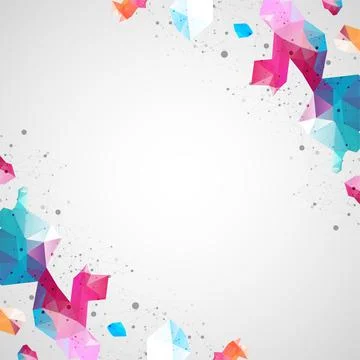 Wireframe background with plexus effect. Futuristic vector illustration. Stock Illustration