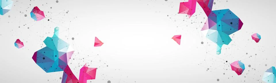 Wireframe background with plexus effect. Futuristic vector illustration. Stock Illustration