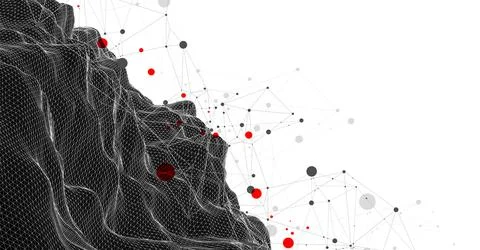 Wireframe background with plexus effect. Futuristic vector illustration. Stock Illustration