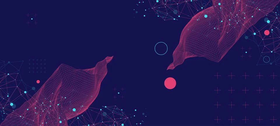 Wireframe background with plexus effect. Futuristic vector illustration. Stock Illustration