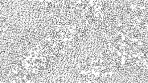 Wireframe Boxes. Sketch style Stockillustratie