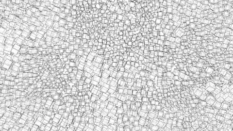 Wireframe Boxes. Sketch style Stock Illustration
